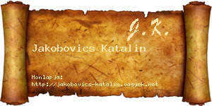 Jakobovics Katalin névjegykártya